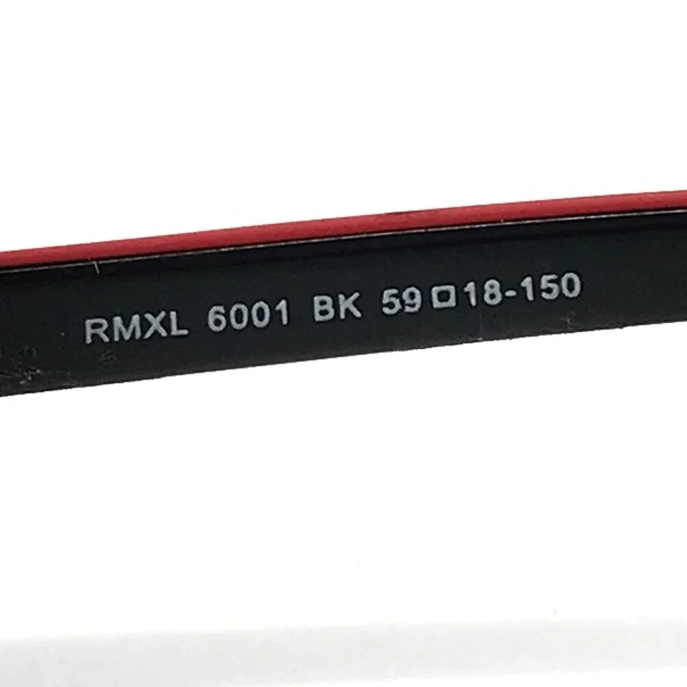 Robert Mitchel XL Eyeglasses Frames RMXL6001 BK Rectangular Half Rim 59-18-150